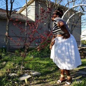 💖CLEARANCE💖 White Circle Skirt